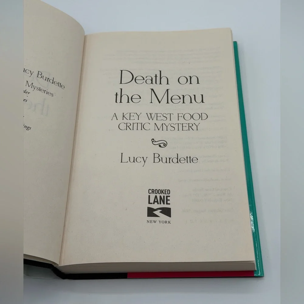 Death on the Menu Book by Lucy Burdette